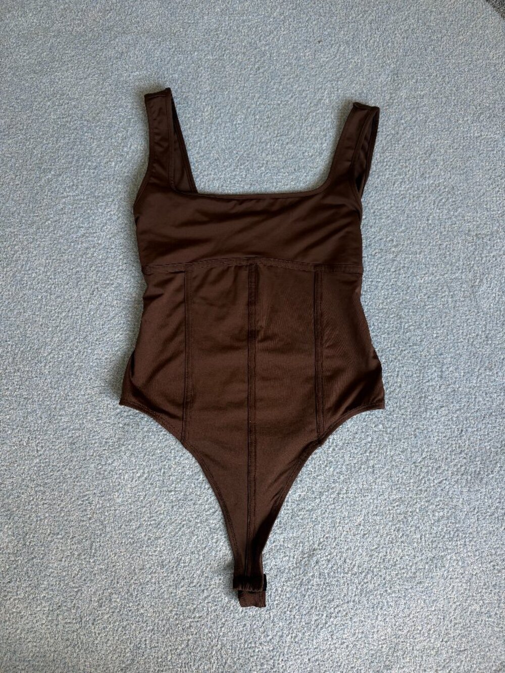 Miss Selfridge Brown Bodysuit | Size 8